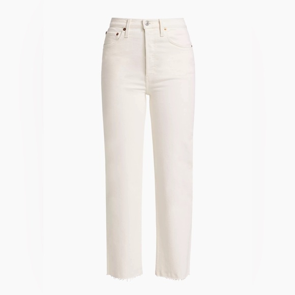 Re/Done Denim - Re/done 70s Stove Pipe Straight Jeans NWT 32 Vintage White